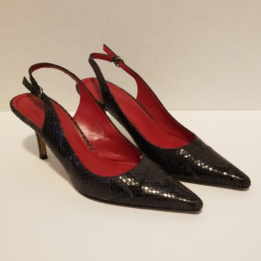 COACH "Alena" Python Print Heels Size 9